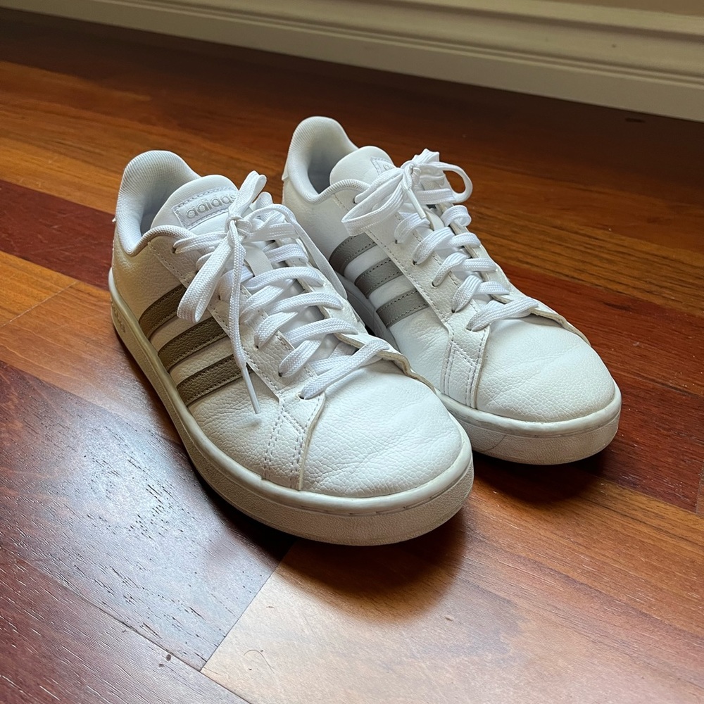 Woman’s White Adidas